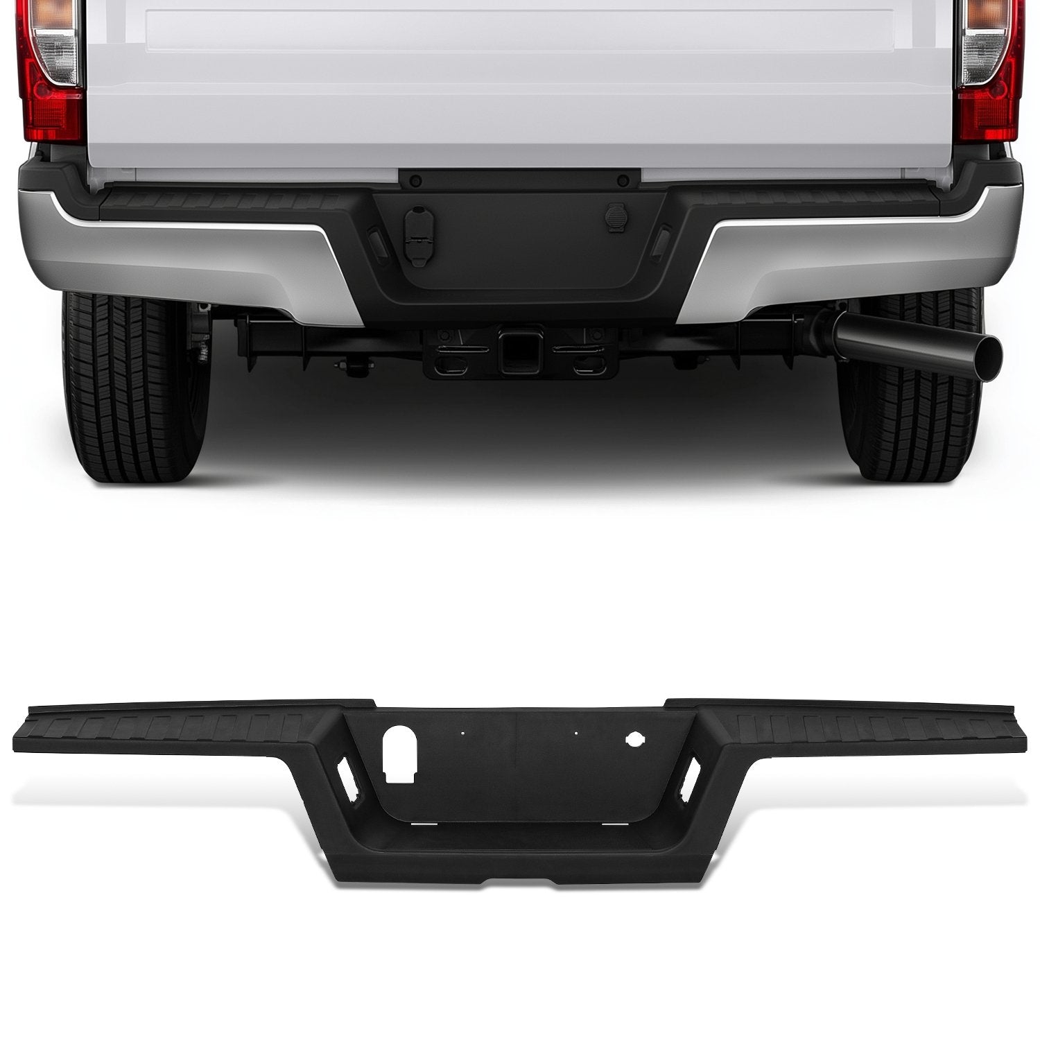 Rear Bumper Step Pad (w/ Sensor Holes) <br> 17-22 Ford F-250 F-350 Super Duty