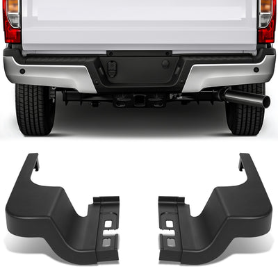 Textured Finish Rear Bumper End Caps <br>17-22 Ford F-250, F-350 Super Duty