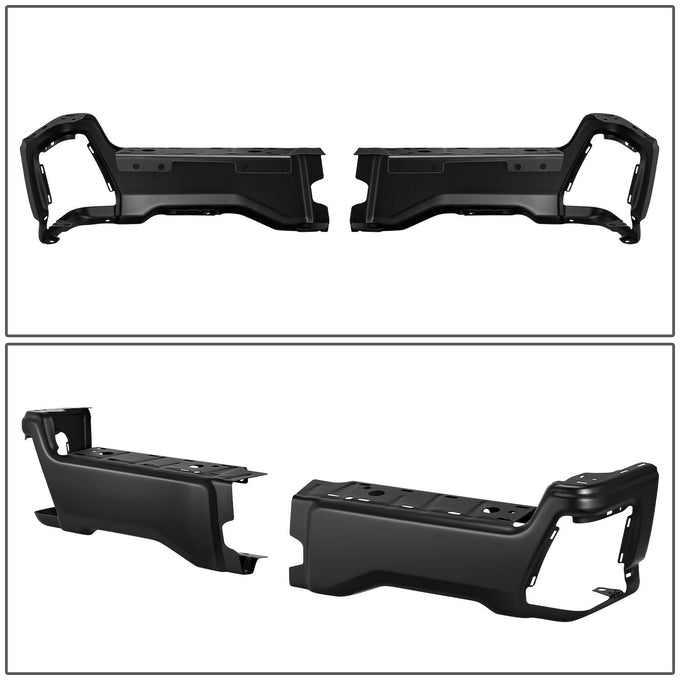 Primered Black Finish Rear Bumper End Caps <br>23-25 F250 F350 F450 Super Duty
