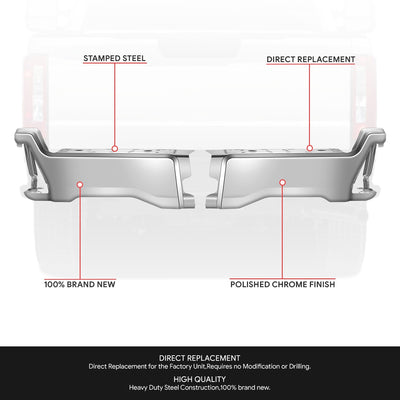 Polished Finish Rear Bumper End Caps <br>23-25 F250 F350 F450 Super Duty