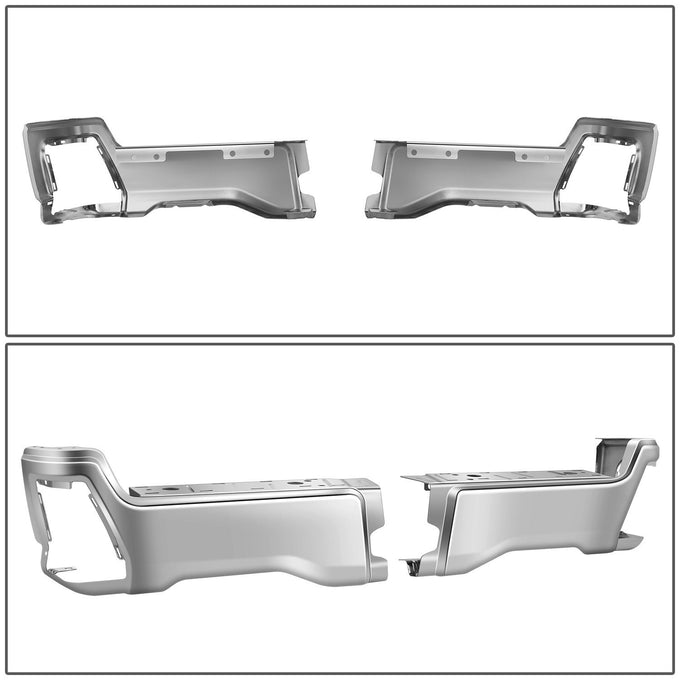 Polished Finish Rear Bumper End Caps <br>23-25 F250 F350 F450 Super Duty