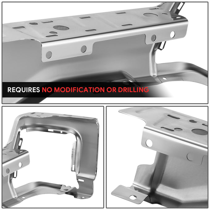 Left Polished Finish Rear Bumper End Cap <br>23-25 F250 F350 F450 Super Duty
