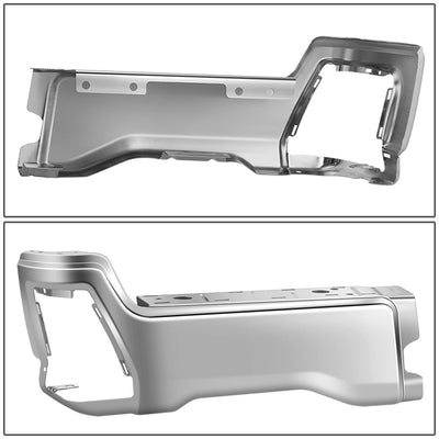 Left Polished Finish Rear Bumper End Cap <br>23-25 F250 F350 F450 Super Duty