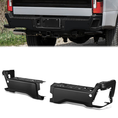 Primered Black Finish Rear Bumper End Caps <br>23-25 F250 F350 F450 Super Duty