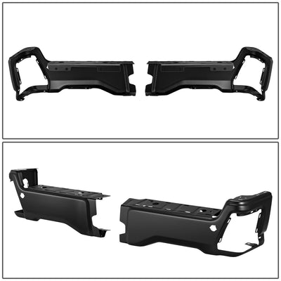 Primered Black Finish Rear Bumper End Caps <br>23-25 F250 F350 F450 Super Duty