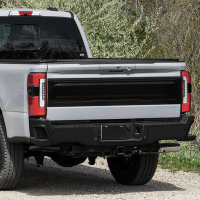 Primered Black Finish Rear Bumper End Caps <br>23-25 F250 F350 F450 Super Duty