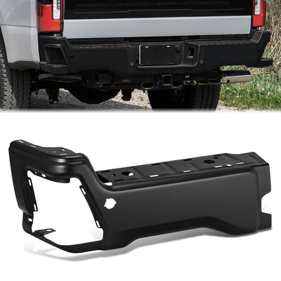 Left Primered Black Rear Bumper End Cap <br>23-25 F250 F350 F450 Super Duty