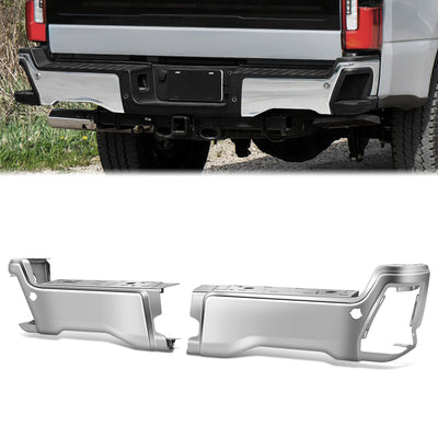 Polished Finish Rear Bumper End Caps <br>23-25 F250 F350 F450 Super Duty