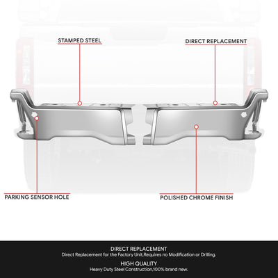 Polished Finish Rear Bumper End Caps <br>23-25 F250 F350 F450 Super Duty
