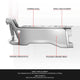 Left Polished Finish Rear Bumper End Cap <br>23-25 F250 F350 F450 Super Duty