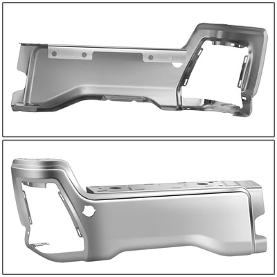 Left Polished Finish Rear Bumper End Cap <br>23-25 F250 F350 F450 Super Duty