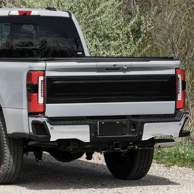 Left Polished Finish Rear Bumper End Cap <br>23-25 F250 F350 F450 Super Duty