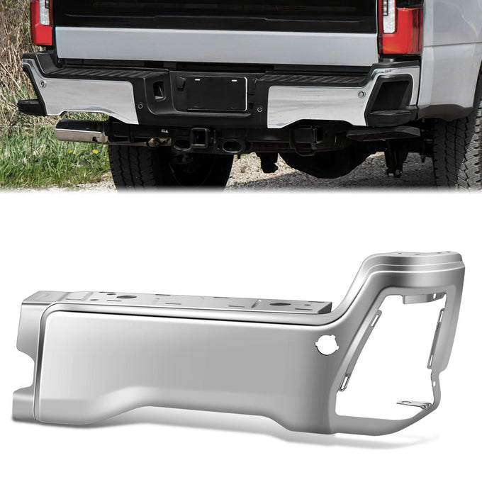 Right Polished Finish Rear Bumper End Cap <br>23-25 F250 F350 F450 Super Duty
