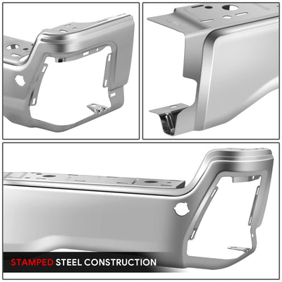 Right Polished Finish Rear Bumper End Cap <br>23-25 F250 F350 F450 Super Duty