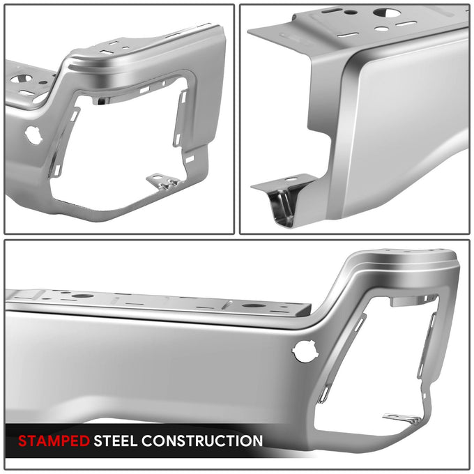 Right Polished Finish Rear Bumper End Cap <br>23-25 F250 F350 F450 Super Duty
