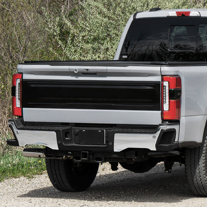 Right Polished Finish Rear Bumper End Cap <br>23-25 F250 F350 F450 Super Duty