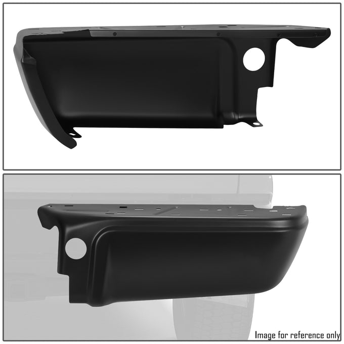 Rear Right Bumper End W/O Park Assist Hole <br> 08-16 Ford F-250 F-350 F-450 Super Duty