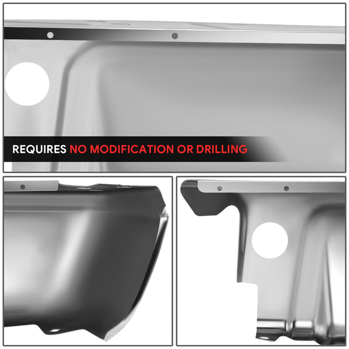 Rear Left Bumper End W/O Park Assist Hole <br> 08-16 Ford F-250 F-350 F-450 Super Duty