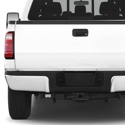Rear Left Bumper End W/O Park Assist Hole <br> 08-16 Ford F-250 F-350 F-450 Super Duty