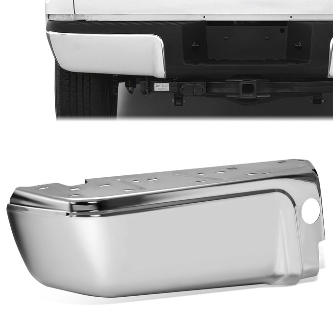 Rear Left Bumper End W/O Park Assist Hole <br> 08-16 Ford F-250 F-350 F-450 Super Duty