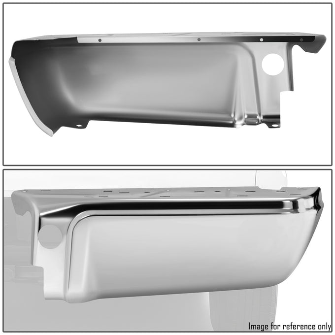 Rear Right Bumper End W/O Park Assist Hole <br> 08-16 Ford F-250 F-350 F-450 Super Duty