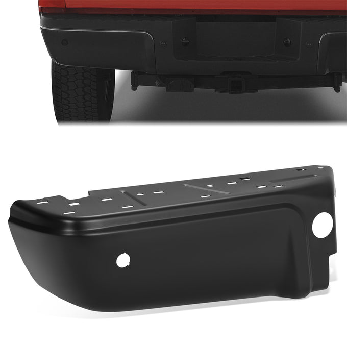Rear Left Bumper End W/Park Assist Hole <br> 08-16 Ford F-250 F-350 F-450 Super Duty