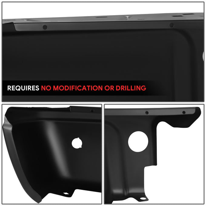 Rear Right Bumper End W/Park Assist Hole <br> 08-16 Ford F-250 F-350 F-450 Super Duty