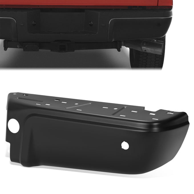 Rear Right Bumper End W/Park Assist Hole <br> 08-16 Ford F-250 F-350 F-450 Super Duty