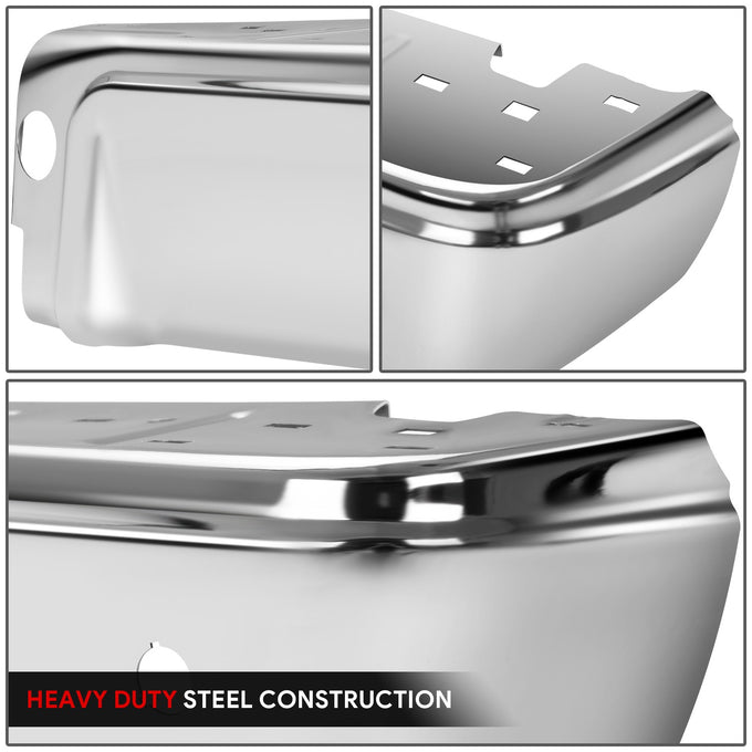 Rear Right Bumper End W/Park Assist Hole <br> 08-16 Ford F-250 F-350 F-450 Super Duty