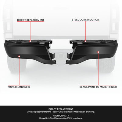 Modular Style Rear Bumper End Caps<br>19-23 Ford Ranger