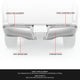 Polished Chrome Steel Pair Rear Bumper End Cap<br>19-23 Ford Ranger