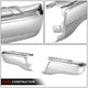 Polished Chrome Steel Pair Rear Bumper End Cap<br>19-23 Ford Ranger