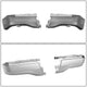 Polished Chrome Steel Pair Rear Bumper End Cap<br>19-23 Ford Ranger