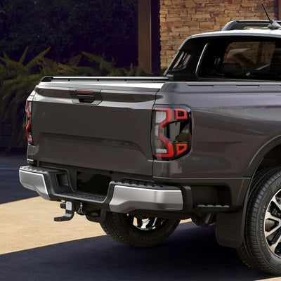 Polished Chrome Steel Pair Rear Bumper End Cap<br>19-23 Ford Ranger