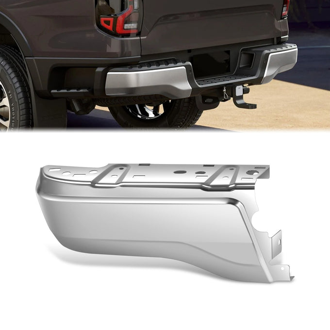 Polished Chrome Rear Left Bumper End Cap<br>19-23 Ford Ranger