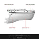 Polished Chrome Rear Right Bumper End Cap<br>19-23 Ford Ranger