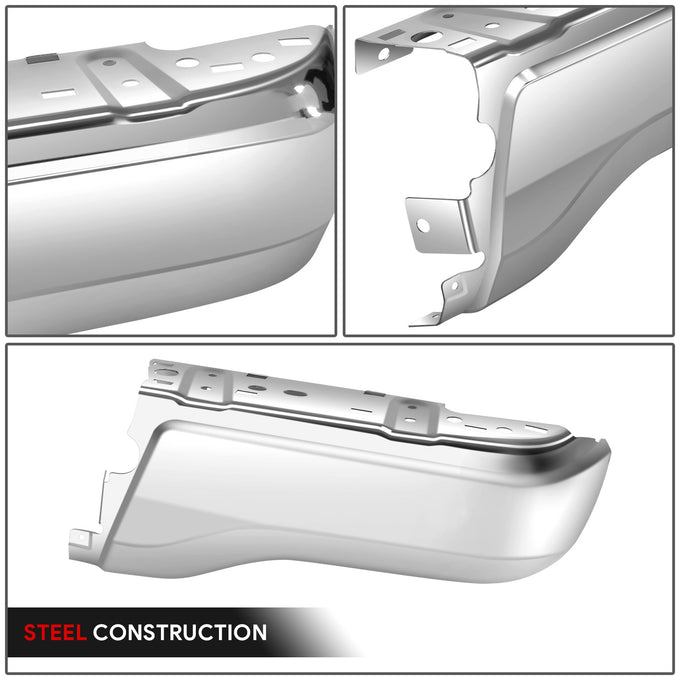 Polished Chrome Rear Right Bumper End Cap<br>19-23 Ford Ranger