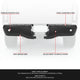 Painted Black Rear Bumper End Caps Pair<br>19-23 Ford Ranger