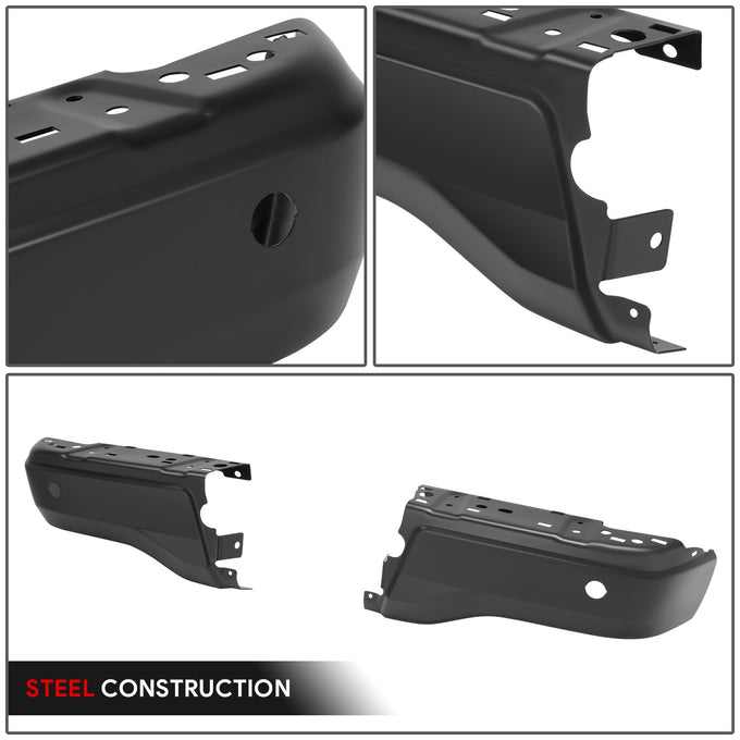 Painted Black Rear Bumper End Caps Pair<br>19-23 Ford Ranger