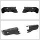 Painted Black Rear Bumper End Caps Pair<br>19-23 Ford Ranger