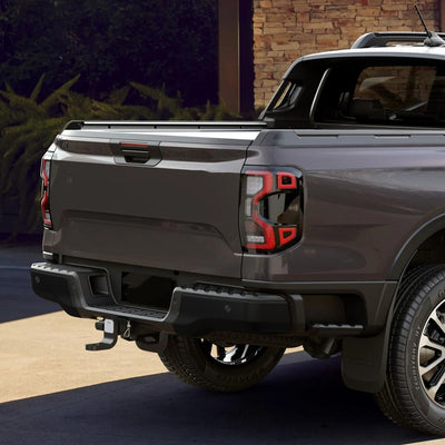 Painted Black Rear Bumper End Caps Pair<br>19-23 Ford Ranger
