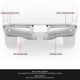 Polished Chrome Steel Rear Bumper End Caps<br>19-23 Ford Ranger