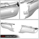 Polished Chrome Steel Rear Bumper End Caps<br>19-23 Ford Ranger