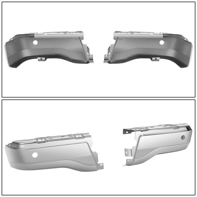 Polished Chrome Steel Rear Bumper End Caps<br>19-23 Ford Ranger