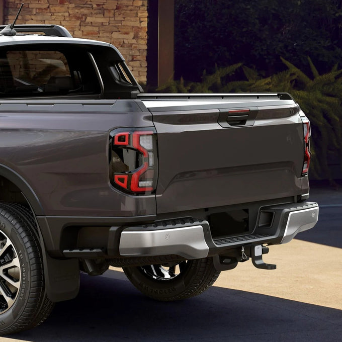 Chrome Rear Left Bumper End Cap w/ Sensor<br>19-23 Ford Ranger