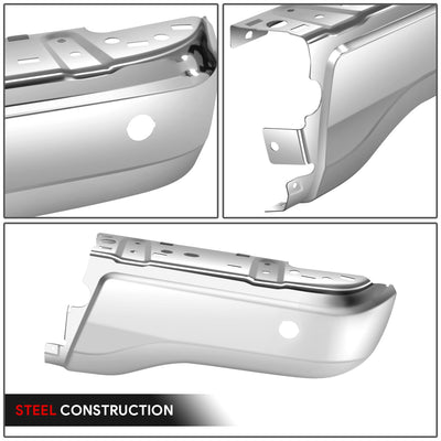 Chrome Rear Right Bumper End Cap w/ Sensor Holes <br>19-23 Ford Ranger