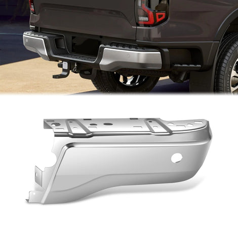 Chrome Rear Right Bumper End Cap w/ Sensor Holes <br>19-23 Ford Ranger