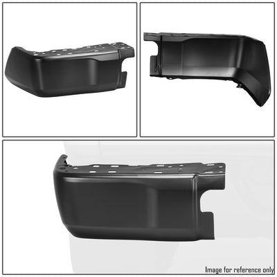 Black Rear Bumper End Caps (Pair) <br> 14-21 Toyota Tundra