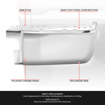 Chrome Rear Bumper End Caps (Right) <br> 14-21 Toyota Tundra