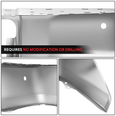 Chrome Rear Bumper End Caps (with Sensor Holes) <br> 14-21 Toyota Tundra